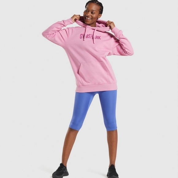 (NWT) GYMSHARK Apollo Oversized Hoodie In Sorbet Pink, Small - Picture 3 of 17